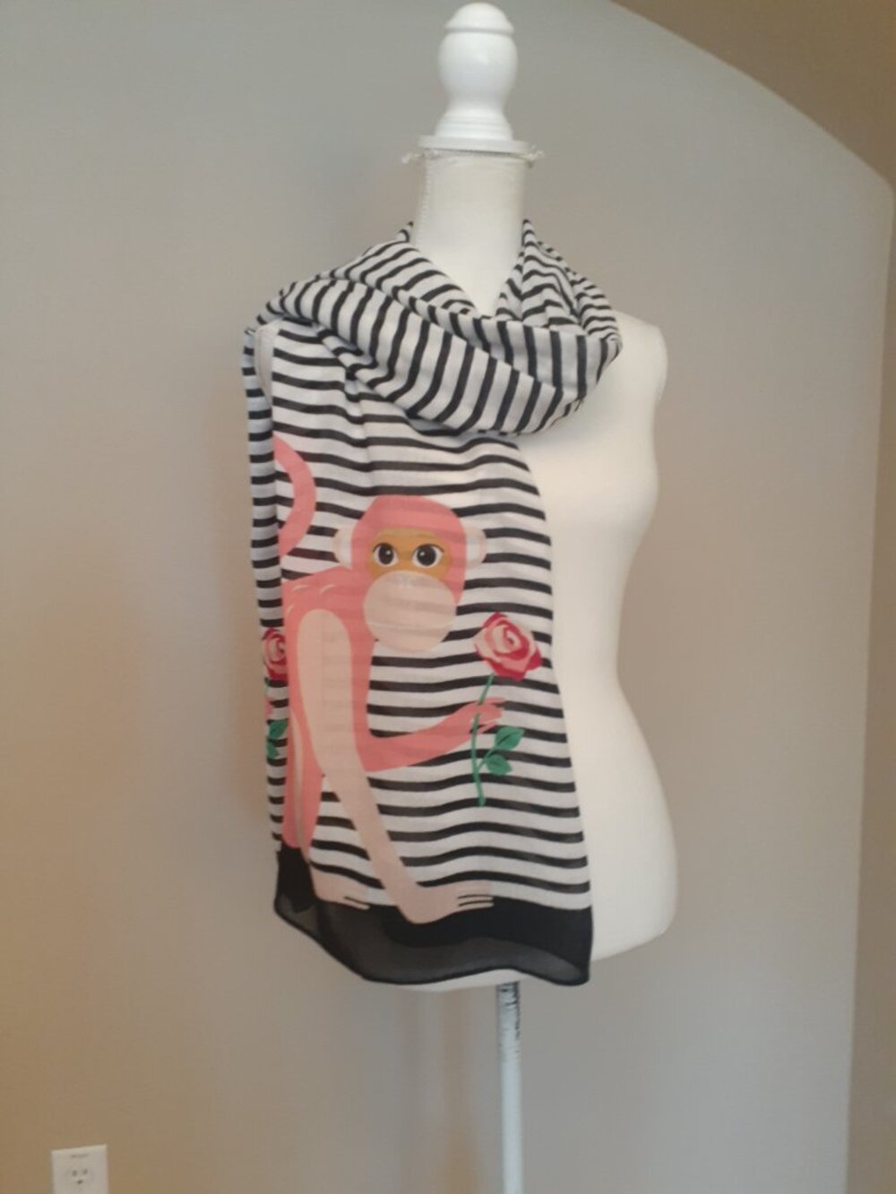 Kate Spade Monkey Rose Scarf - Picture 3 of 12